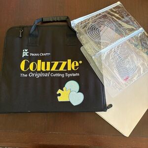 Provo Craft Coluzzle Cutting System, 16 + Templates, Some Utensils, Binder